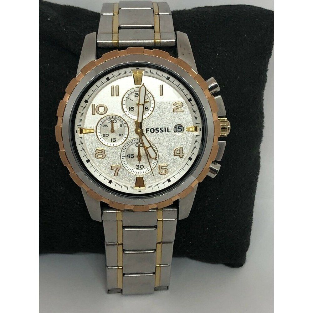 Fossil FS4545 Men's Silver Stainless Steel Analog